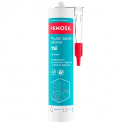 Герметик силіконовий PENOSIL Neutral Sanitary Silicone 350, нейтральний, 310мл, молочно-прозорий