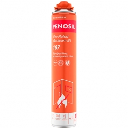 Монтажна піна PENOSIL Fire Rated Gunfoam B1 187, професійна вогнетривка піна, 750мл