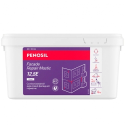 Герметик силіконізований акриловий PENOSIL Facade Repair Mastic 12.5E, фасадний, 7кг, білий