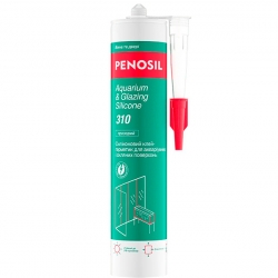 Клей-герметик силіконовий PENOSIL Aquarium & Glazing Silicone 310, для скляних поверхонь, 310мл, прозорий