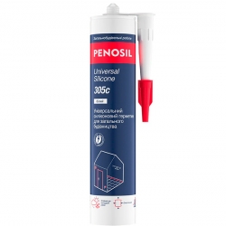 Герметик силіконовий PENOSIL Universal Silicone 305c, кислотний, універсальний, 280мл, білий
