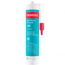Герметик силіконовий PENOSIL Wet Room Silicone 323,  для вологих приміщень, 280мл, прозорий