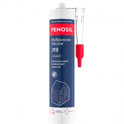 Герметик силіконовий PENOSIL Multipurpose Silicone 315, багатоцільовий, 280мл, прозорий