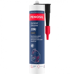 Клей-герметик силіконовий PENOSIL General Silicone 339с, багатоцільовий, 310мл, чорний