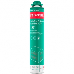 Монтажна піна PENOSIL Window & Door Gunfoam 70 136 ПУ-піна зі збільшеним виходом, 880 мл