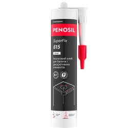 Клей акриловий PENOSIL SuperFix 615 для багетів і декоративних елементів, 290мл, білий